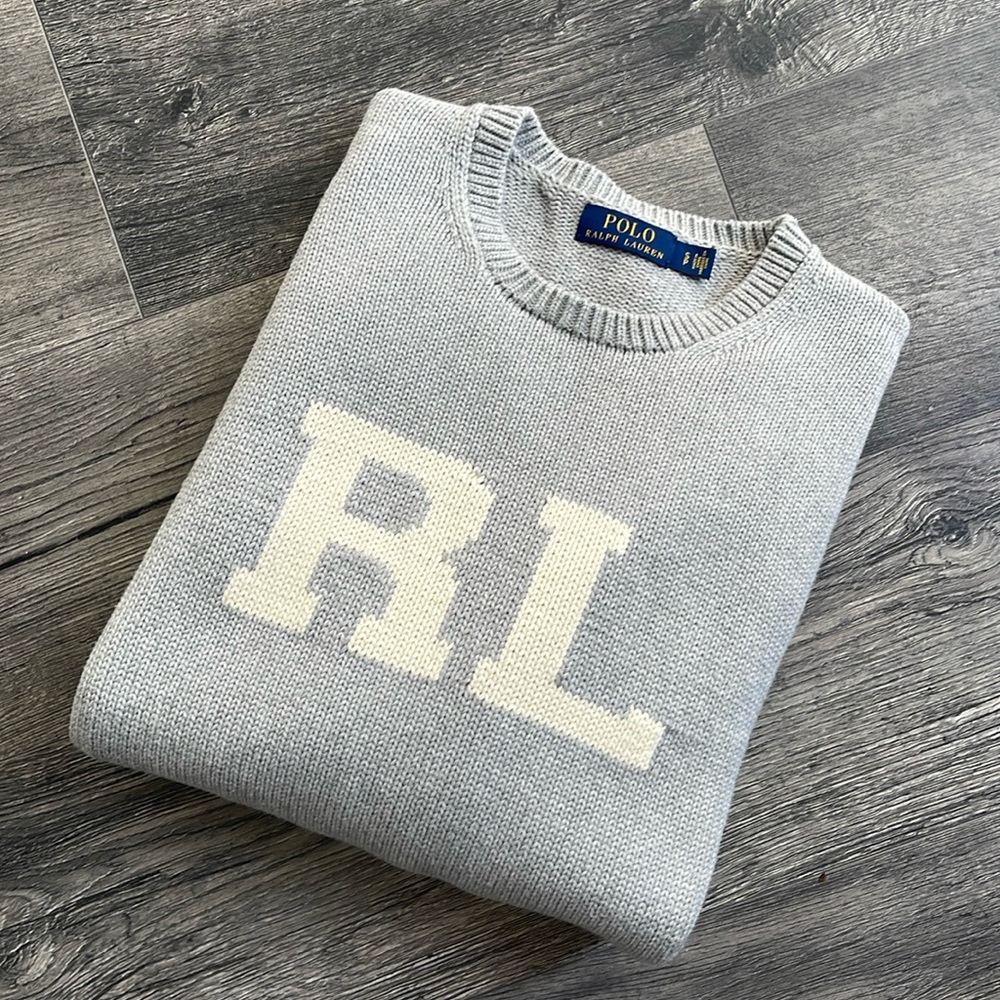 Polo Ralph Lauren Sweater. Grey. Small. Cotton.